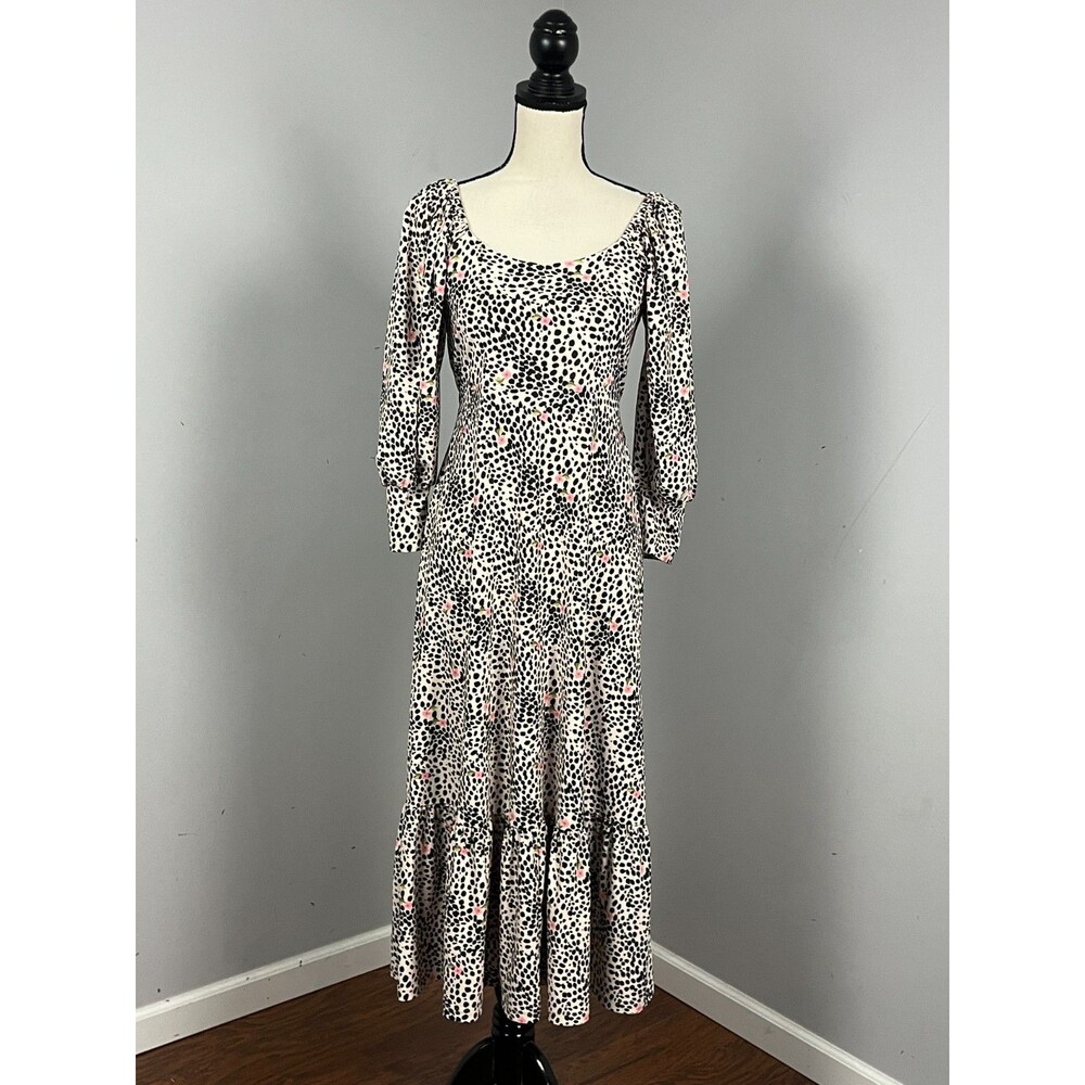 Smith & Quinn The Marigold Dress Tiramizoo Print Cottagecore Women's Small